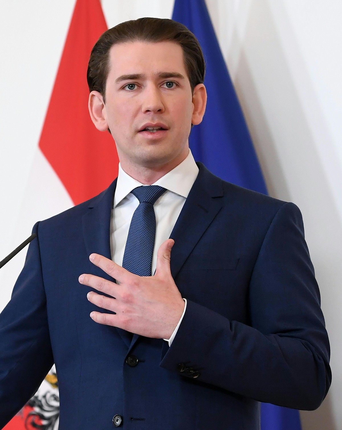 ABD0054_20210512 - WIEN - �STERREICH: ZU APA0165 VOM 12.5.2021 - Bundeskanzler Sebastian Kurz (�VP) am Mittwoch, 12. Mai 2021, anl. eines Doorsteps vor dem Ministerrat im Bundeskanzleramt in Wien. - F ...