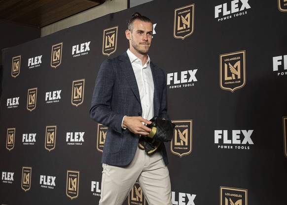 July 11, 2022, Los Angeles, California, USA: LAFC presentation of Gareth Bale to the media as a new member of the Los Angeles Football Club on Monday July 11, 2022 at the Banc of California Stadium in ...