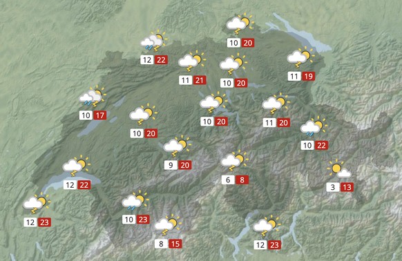 Das Wetter am Freitag.