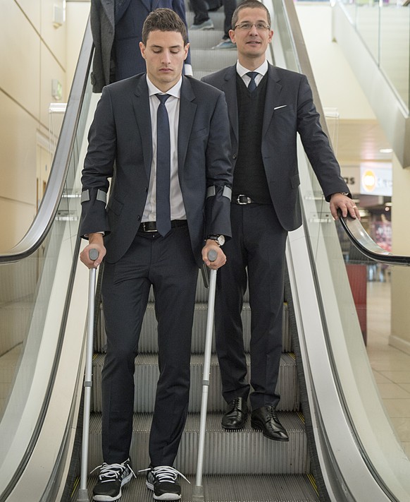 Fabian Schär tritt die Heimreise an Krücken an.