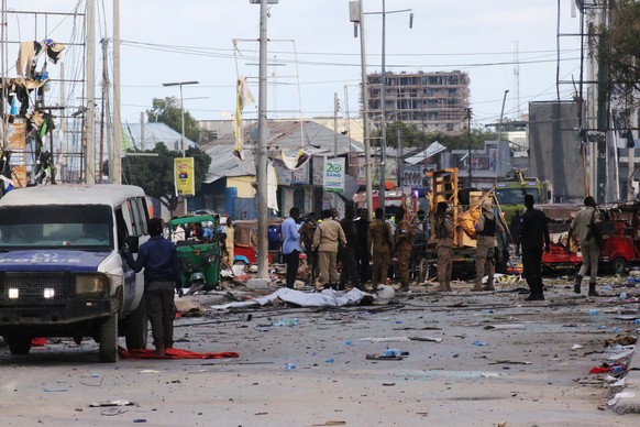 At least 100 people have been killed in attacks on the Somali Ministry of Education. 