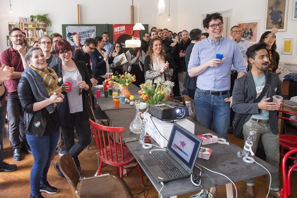 Jubel bei den DSI-Gegnern am Abstimmungssonntag.