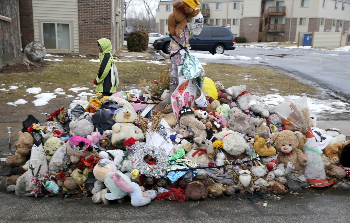 Mahnmal für den erschossenen Teenager Michael Brown in Ferguson.