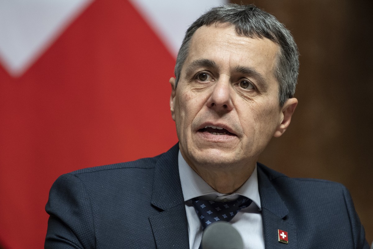 Bundesrat Ignazio Cassis spricht im Nationalrat an der Fruehlingssession der Eidgenoessischen Raete, am Montag, 18. Maerz 2019, in Bern. (KEYSTONE/Peter Schneider)