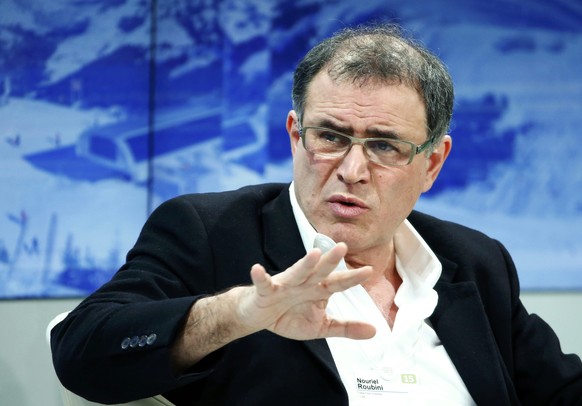 Nouriel Roubini am WEF in Davos.