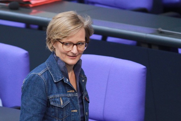 Berlin, Deutschland, 25.09.2024: Deutscher Bundestag: 187. Bundestagssitzung: Franziska Brantner, Gr�ne, Parlamentarische Staatssekret�rin beim Bundesminister f�r Wirtschaft und Klimaschutz *** Berlin ...