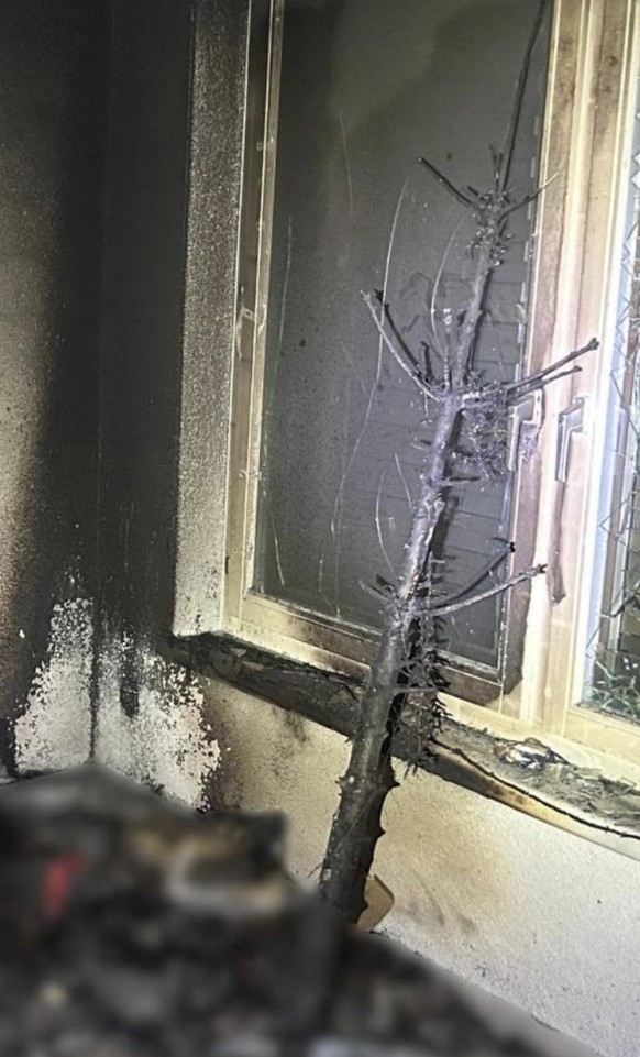 Christbaumbrand in Grüt.