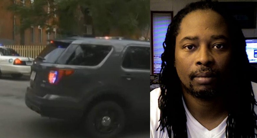 Sam Dubose. Ob das links sein Auto ist, ist unbestätigt. Es kursiert zusammen mit Bildern des Getöteten auf Twitter.