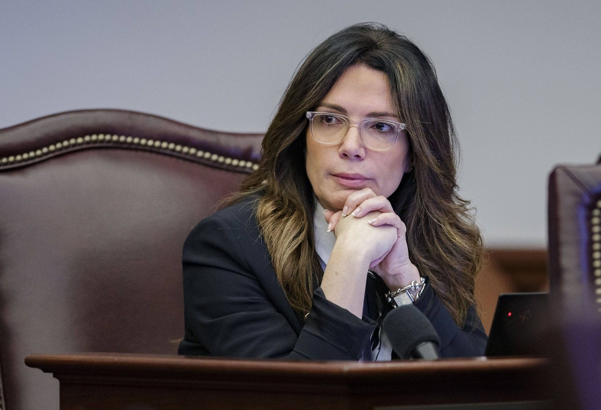 Syndication: Tallahassee Democrat Sen. Ileana Garcia, R-Miami, listens to debate on a bill on the Senate floor Thursday, March 10, 2022. Legislative Session092 Tallahassee FL , EDITORIAL USE ONLY PUBL ...