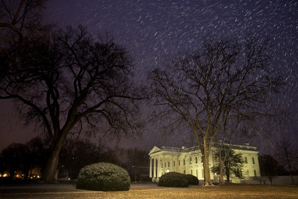 Schneefall in Washington.