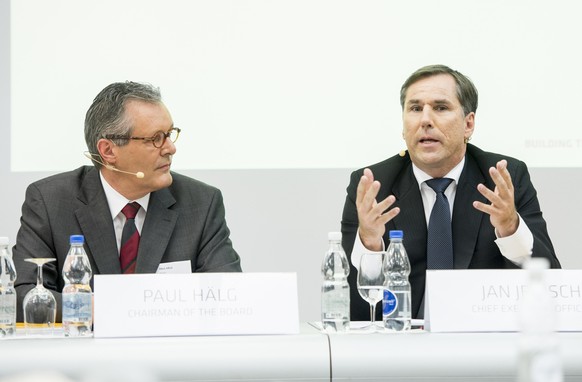 «Sika verkaufen? Nicht mit uns.»&nbsp;Verwaltungsratspräsident Paul Hälg und Sika-CEO Jan Jenisch.