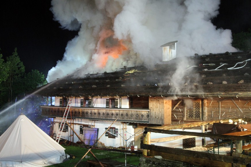 In diesem Haus in&nbsp;Schneizlreuth&nbsp;starben sechs Menschen.&nbsp;