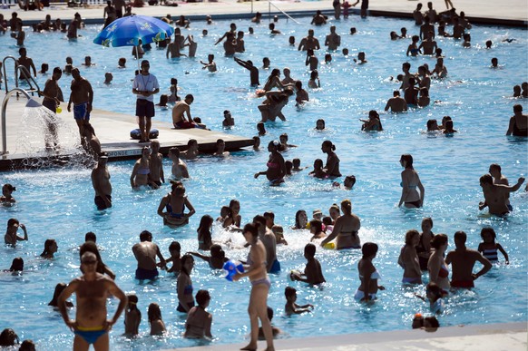 Das Schwimmbad Bellerive am Lac Léman.