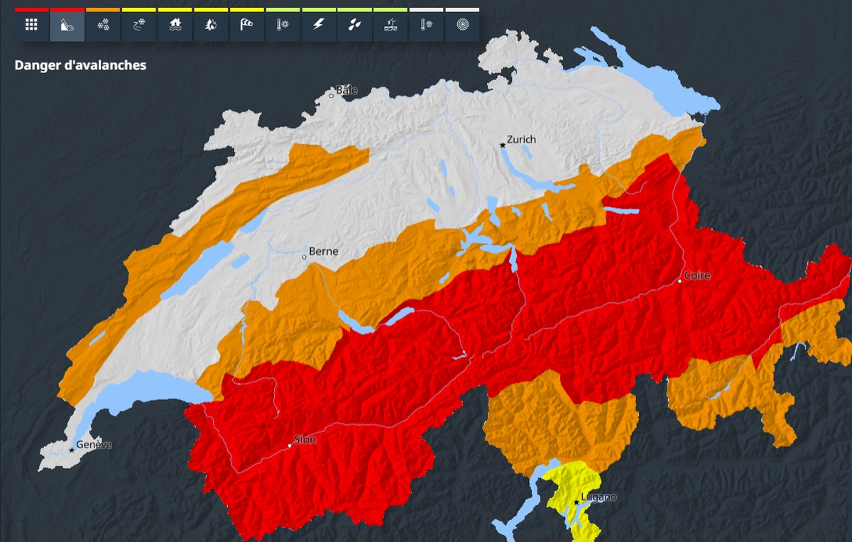 Danger d'avalanches suisse