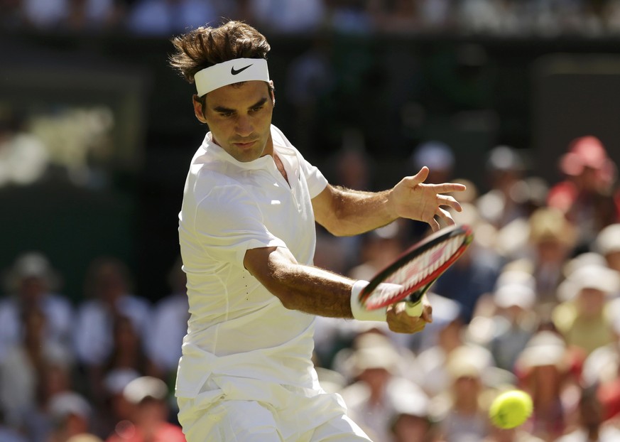 Roger Federer lässt Damir Dzumhur keine Chance.