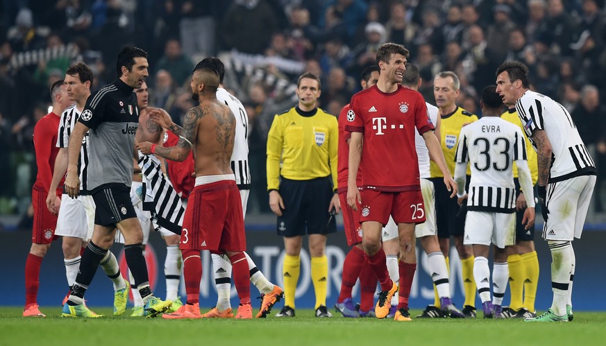 Bayern und Juve nach dem Spiel. Beide ein bisschen glücklich, aber die Münchener etwas glücklicher.