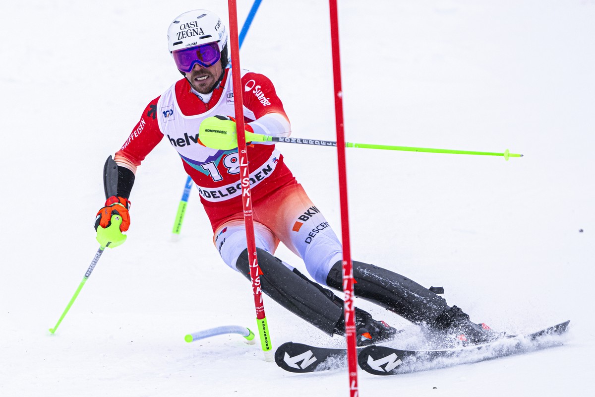 A Adelboden, le Vaudois n'a rien lâché et a été récompensé.