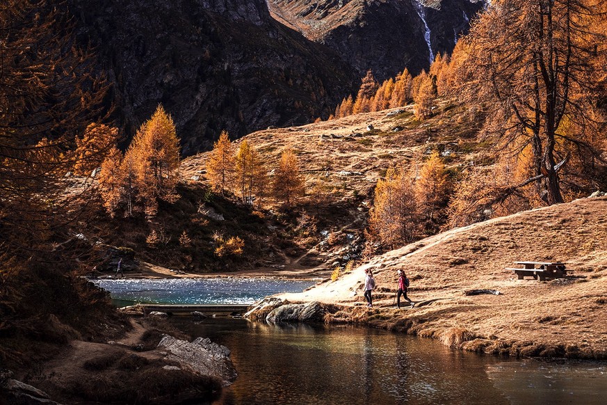 Lac Bleu Arolla Rauszeit Farbige Bergseen