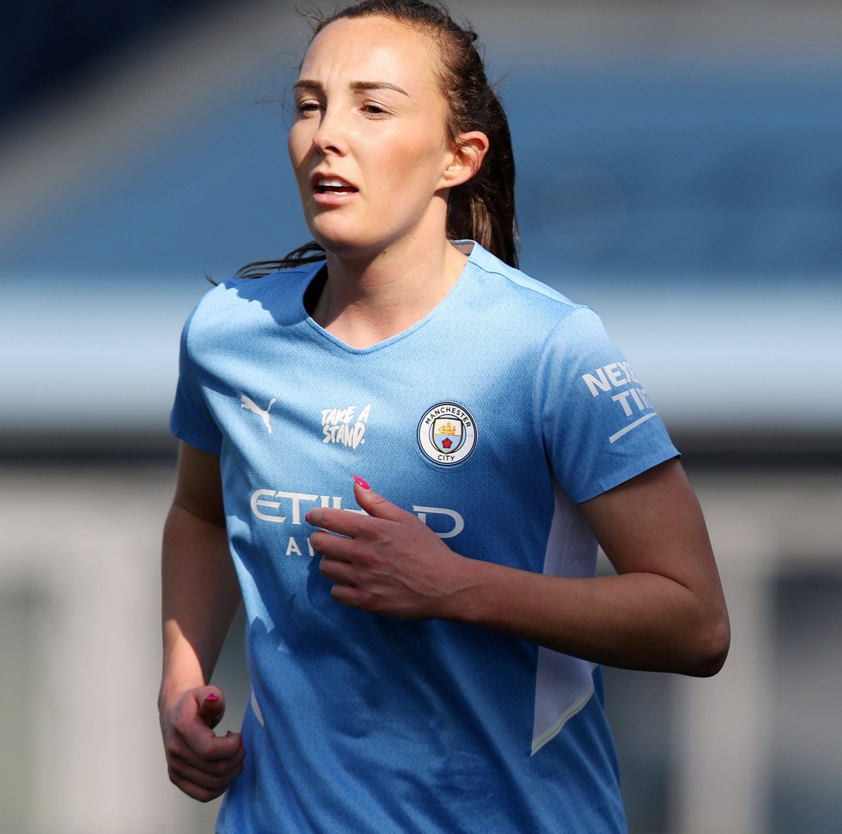 IMAGO / Shutterstock

Mandatory Credit: Photo by LEXY ILSLEY/PPAUK/Shutterstock (12858775ba) Caroline Weir of Manchester City during the Vitality Womens FA Cup Quarter Final match between Manchester C ...