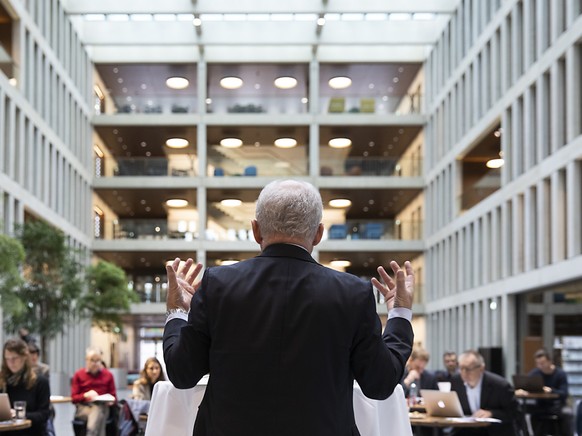 Bundespräsident Ueli Maurer anlässlich seiner Jahresend-Medienkonferenz am Freitag in Bern.