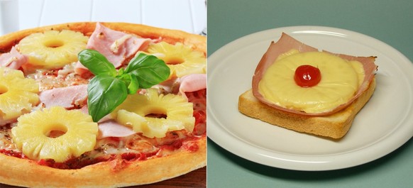 pizza ananas toast hawaii