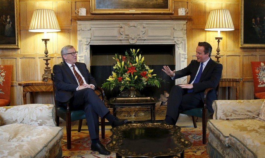 Juncker (links) und Cameron beim Gespräch in Südengland.