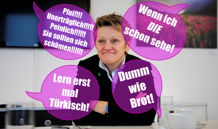 Renate Künast beweist auf ihrem Facebook-Profil eine Menge Humor.