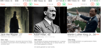 «Ich wische nur nach rechts»: Wenn Adolf Hitler Tinder hätte – und 9 weitere historische Flirt-Profile