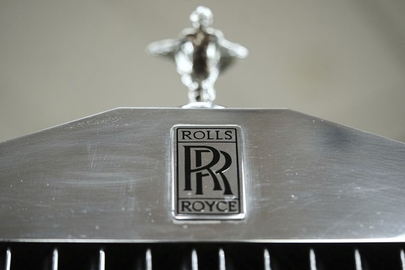 Shown is the logo of a 1959 Rolls-Royce Silver Cloud I at The Rolls-Royce Foundation in Mechanicsburg, Pa., Saturday, April 5, 2025. (AP Photo/Matt Rourke)
US Luxury Cars-Volunteer Drivers