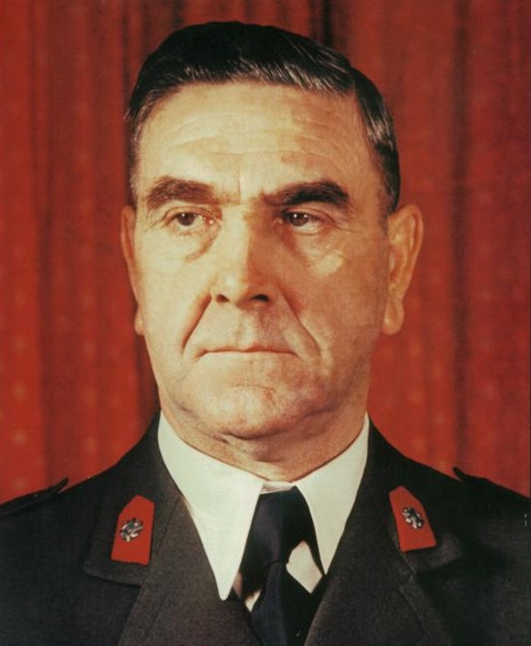Ante Pavelic, der Gründer der faschistischen Ustascha-Bewegung und&nbsp;Diktator des Unabhängigen Staates Kroatien (NDH).