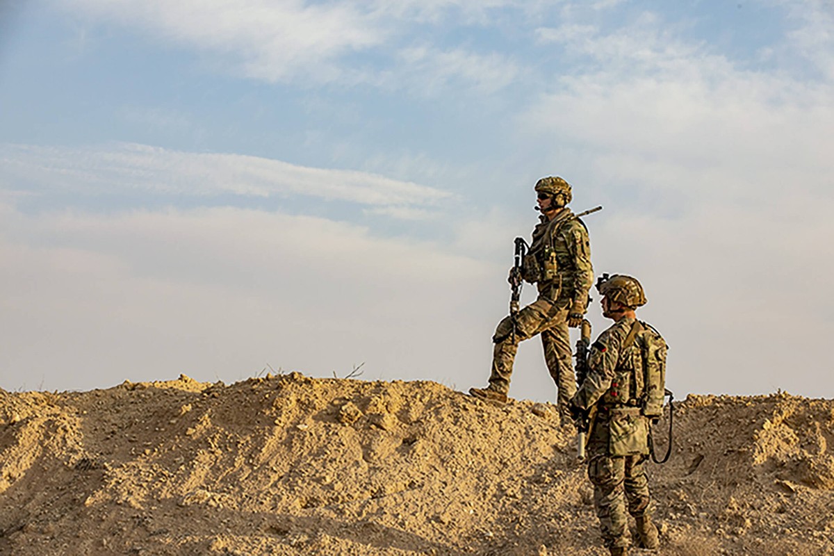 Les Etats-Unis disposent de troupes dans diverses installations en Irak, ici à la bases aérienne d'Al-Asad.
