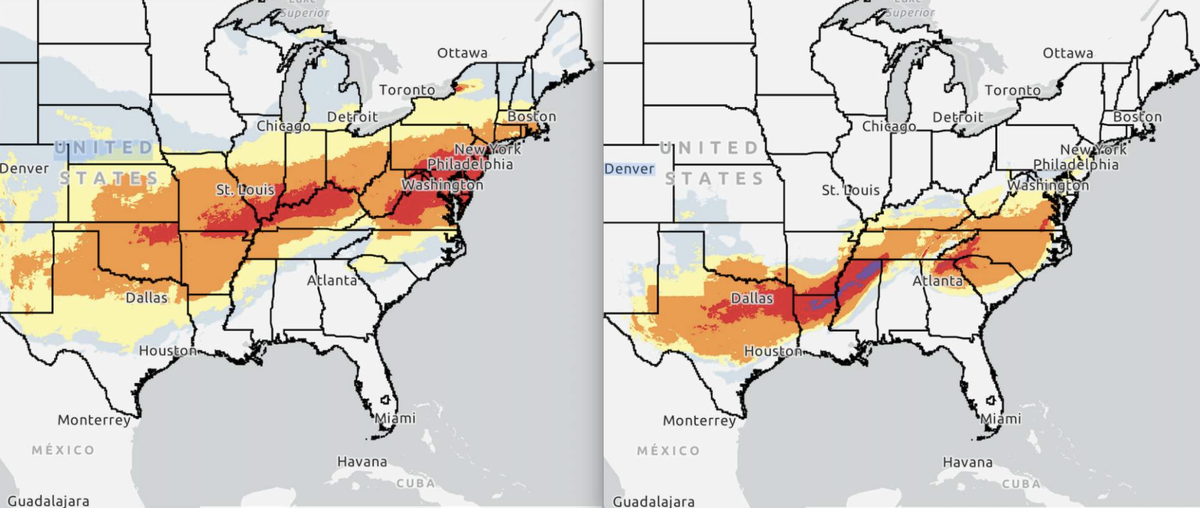 Wetter Chaos USA 23. bis 26. Januar