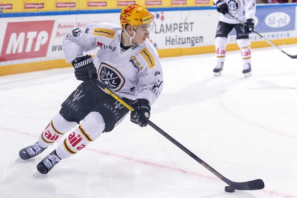 Luganos Topscorer Gregory Hofmann, im Eishockey Meisterschaftsspiel der National League zwischen den SC Rapperswil-Jona Lakers und dem HC Lugano, am Samstag, 12. Januar 2019, in Rapperswil. (PPR/Melan ...