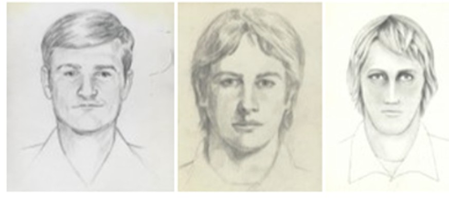 This undated photo released by the FBI shows artist renderings of a serial killer and rapist, also known as the &quot;East Area Rapist&quot; and &quot;Golden State Killer&quot; from 1976 to 1986. A Ca ...