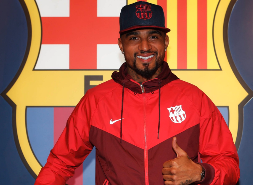 Kevin Prince Boateng wurde beim FC Barcelona bereits vorgestellt.&nbsp;