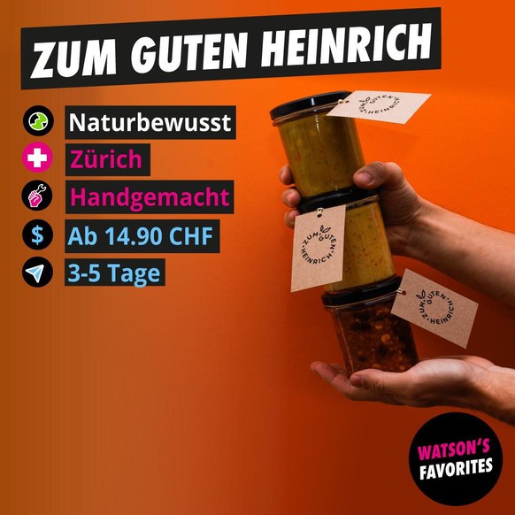 Heiri im Glas von «Zum guten Heinrich».