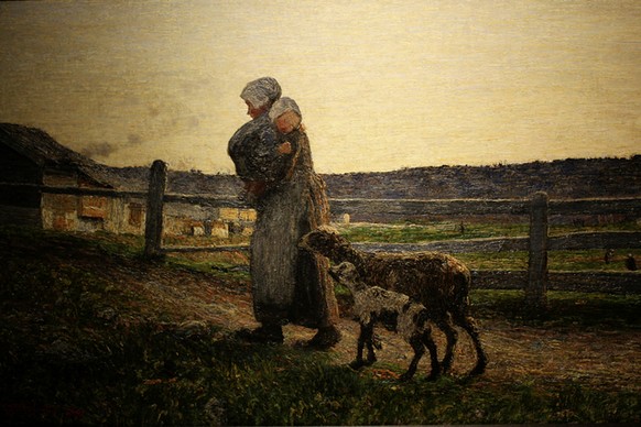 GIOVANNI SEGANTINI (1858-1899) 
Le due madri, 1891 Kunst

nicht pro litteris