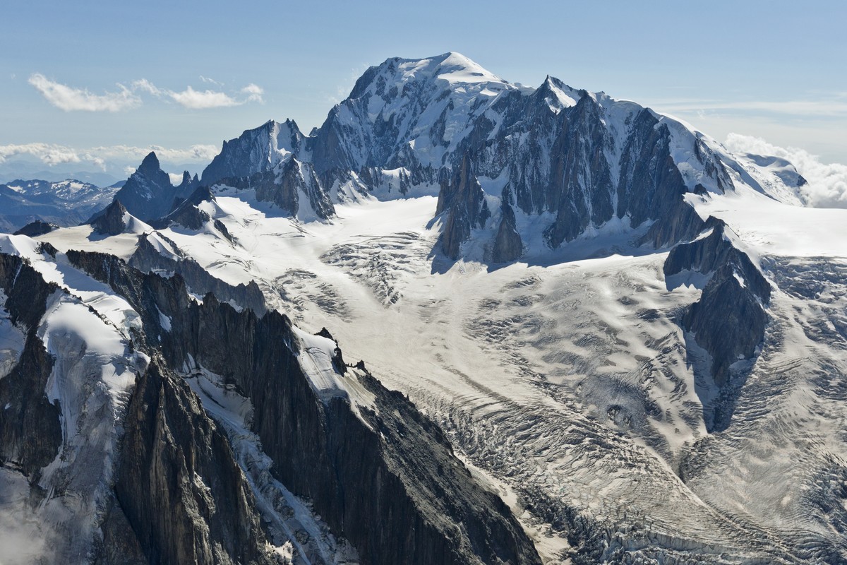 Frankreich. Der Mont Blanc in Chamonix am Donnerstag, 9. August 2012. (KEYSTONE/Alessandro Della Bella)