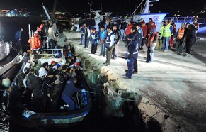 Gerettete Flüchtlinge auf Lampedusa: Italien forderte schon mehrmals mehr Unterstützung im Asylbereich. &nbsp;&nbsp;