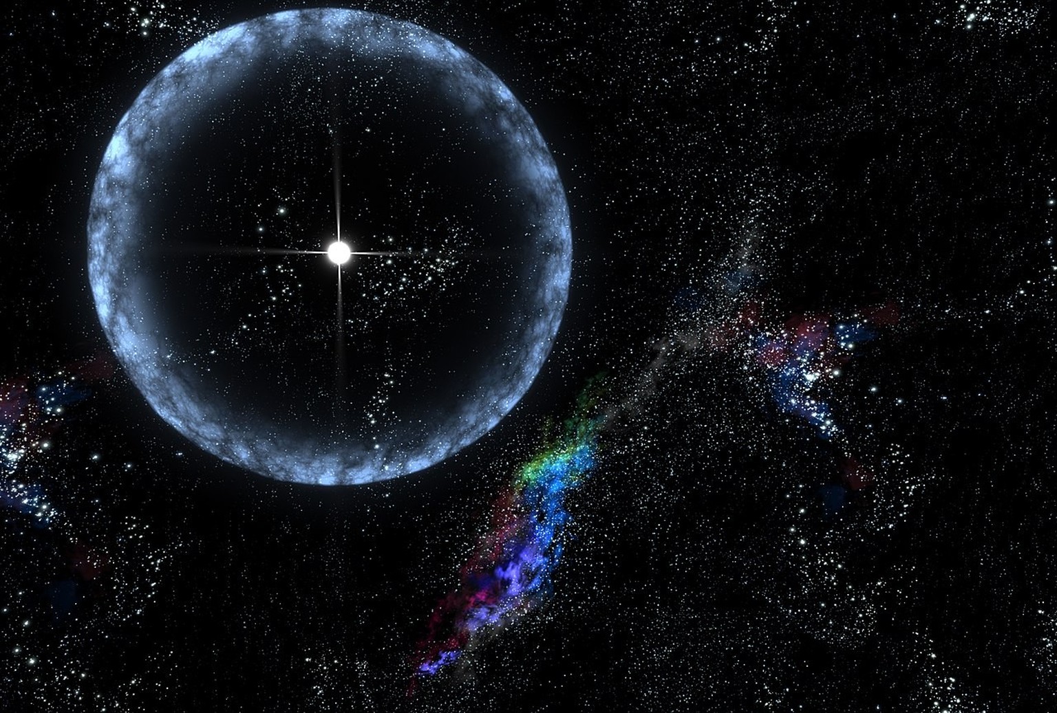 Magnetar: künstlerische Darstellung von SGR 1806-20.
https://de.wikipedia.org/wiki/Magnetar#/media/Datei:SGR_1806-20_108530main_cloudballPrint.jpg