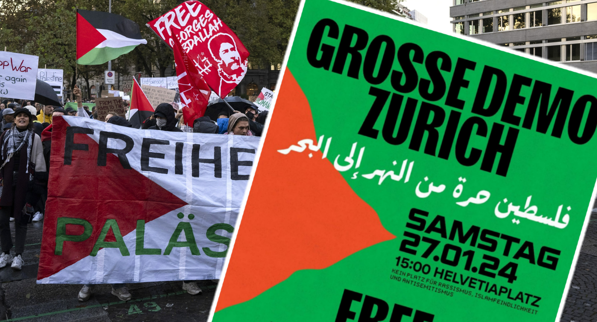 Palästina-Demo in Zürich sorgt für Unmut, da sie auf den Gedenktag des Holocausts am 27. Januar fällt.