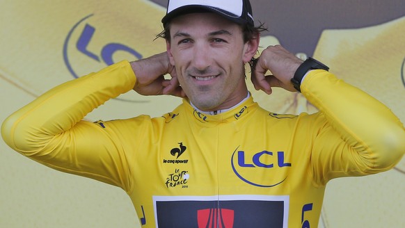 Gelb stand ihm gut: Fabian Cancellara.