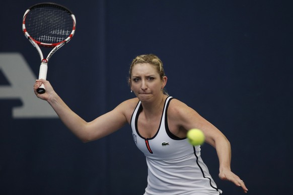 Bacsinszky jetzt gegen ihre Doppelparterin.