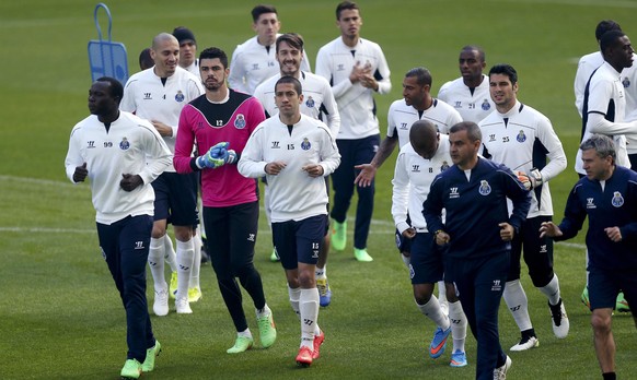 Die Spieler des FC Porto sind bereit.