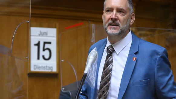 Hans-Peter Portmann, FDP-ZH, spricht waehrend der Sommersession der Eidgenoessischen Raete, am Dienstag, 15. Juni 2021 im Nationalrat in Bern. (KEYSTONE/Anthony Anex)