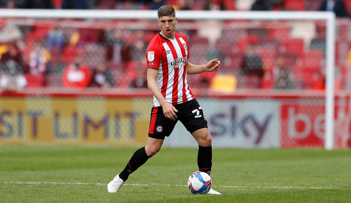 22nd May 2021 Brentford Community Stadium, London, England English Football League Championship Football, Playoff, Brentford FC versus Bournemouth Vitaly Janelt of Brentford PUBLICATIONxNOTxINxUK Acti ...
