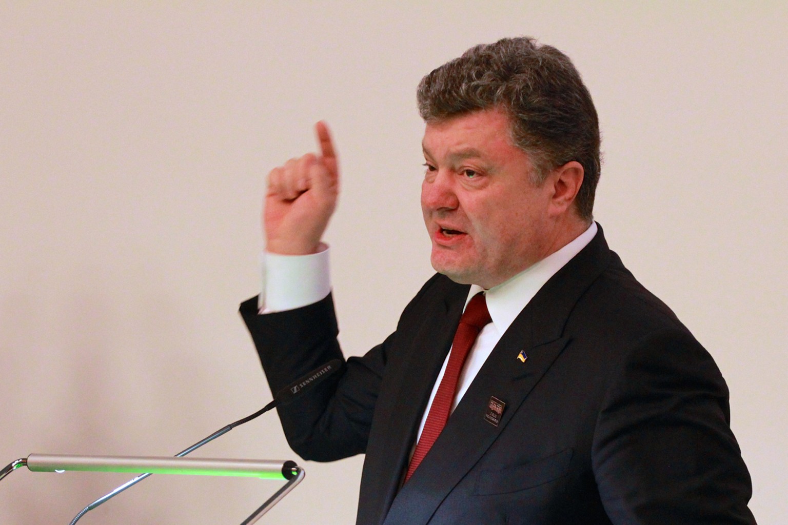 Die unabhängige Energieversorgung ist für Poroschenko ein wichtiges Thema:&nbsp;«In zwei Jahren brauchen wir kein russisches Gas mehr.»
