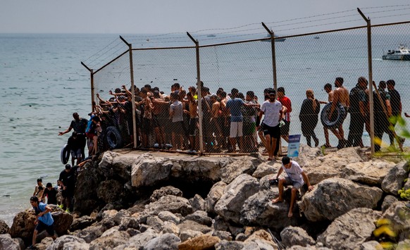 <p>In Ceuta, einer spanischen Exklave in Nordafrika, herrscht Ausnahmezustand.</p>