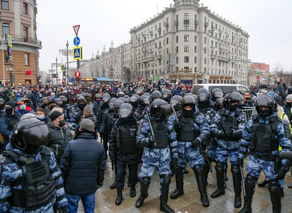 Proteste in Moskau.