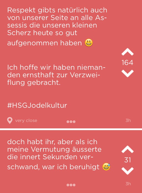 tel: null
Liebe Watsons,

In St. Gallen ereignete sich heute eine ganz amüsante Geschichte über eine Campus-App, welche in zahlreichen weinenden Erstsemester endete. Ich dachte, das passt doch zu de ...